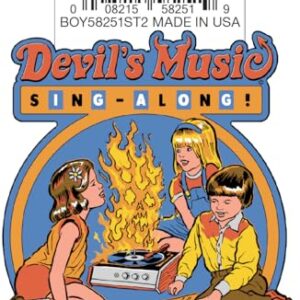 Ata-Boy Steven Rhodes Devil's Music Die Cut Adesivo de vinil de 7,6 cm (CDs)