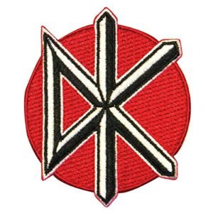 Logotipo da banda Dead Kennedys "DK" Punk Rock bordado com aplique de ferro (CDs)