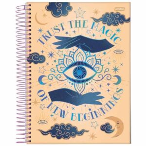 CADERNO ESPIRAL UNIV CD 1X1 80FLS MYSTIC FSC - JANDAIA - 69020-24 - JANDAIA (CDs)