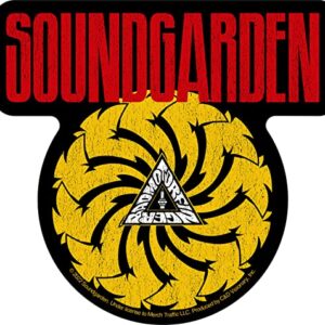 Adesivo com logotipo amarelo Soundgarden (CDs)