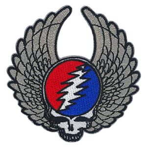 C&D Visionary Grateful Dead SYF Silver Wings Patch, vermelho, azul, branco (CDs)