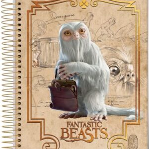 Caderno Espiral Univ CD 10 Matérias 160 Fls Animais Fantasticos Demiguise FSC - Jandaia (CDs)
