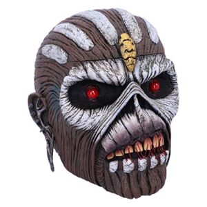 Nemesis Now Caixa de cabeça Eddie The Book of Souls oficialmente licenciada Iron Maiden, marrom, 15 cm (CDs)