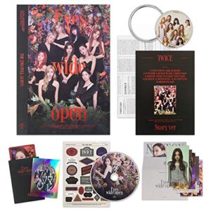TWICE 2nd Album - EYES WIDE OPEN [ STORY ver. ] CD + Photobook + Message Card + Lyric Poster + Sticker + Photocards - TWICE (CDs)