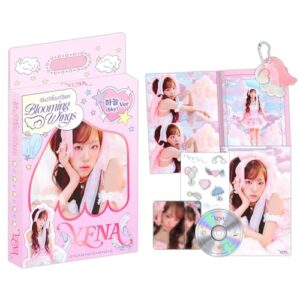 YENA - 4th Mini Album [Blooming Wings] (Sky Ver.) Outbox + Photo Book + CD-R + Wings Key Ring + Mini Poster + Sticker + 2 Extra Photocards - YENA (CDs)