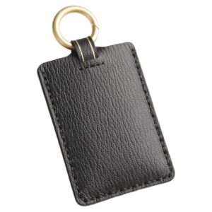 Hontumax Porta-cartão de chave de couro premium para Tesla Model 3 Y S X, capa protetora de cartão de entrada sem chave acessórios (preto) (CDs)