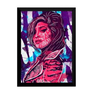Quadro Musica Amy Winehouse Arte Poster Moldurado (CDs)