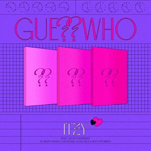 ITZY - Álbum GUESS WHO + benefício de pré-venda + pôster dobrado+conjunto de cartões de foto extra (DIY+NOITE+DIA e NOITE ver. CONJUNTO) (CDs)