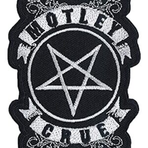 C&D Visionary Emblema de fitas Motley Crue, preto, branco (CDs)