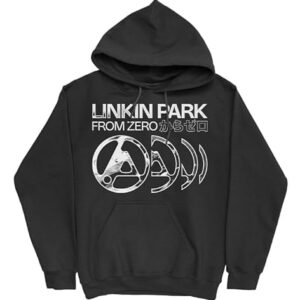 Linkin Park Moletom unissex adulto Zero Official Merch Slide, Preto, P (CDs)