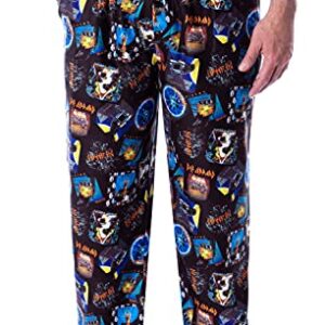 INTIMO - Calça de Pijama Masculina Def Leppard Estampada com Capa de Álbum, Multicolorido, Tamanho M (CDs)