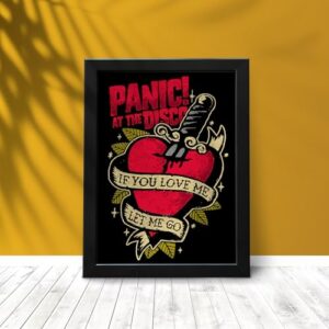 Ultrav Store, Quadro Panic! At The Disco 7 Brandon Urie Tamanho:A3 (CDs)