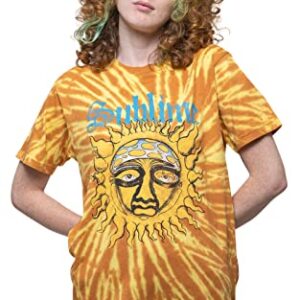Sublime Camiseta masculina Sun Face (Dip-Dye) Tie Dye Laranja, Laranja, XGG (CDs)