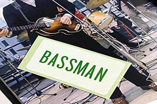 Adesivo incrustado para guitarras e baixo – Paul McCartney Bassman do filme The Beatles Let It Be – Edição Get Back (Discos de Vinil)