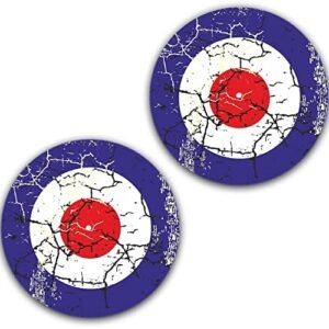 Um par de recordações de vinil RAF MOD #2 de 30,48 cm Tapete deslizante para toca-discos de DJ x2 (Equipamentos)