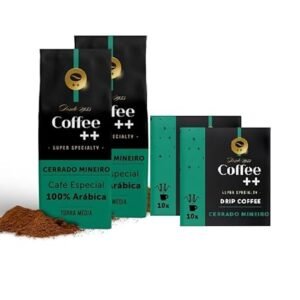 Coffee Mais │Café Super Especial │ Kit 20 sachês Drip Coffee + 2 moídos | Gabriel Nunes - Cerrado Mineiro │100% Arábica │ Torra Média (Café)