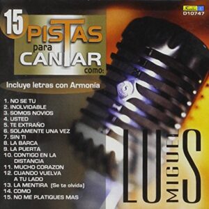15 Pistas Para Cantar - Pistas Luis Miguel (CDs)