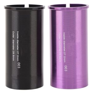 Adaptador de Tubo de Espigão de Assento, Liga de Alumínio CNC Usinado Textura de CD Reduzindo Calço de Manga para Ciclos de Montanha, Ciclos de Estrada, Aplicações de Ciclismo (CDs)