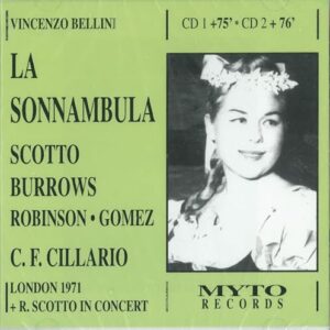 La Sonnambula (Scotto, Burrows, Gomez) (CDs)