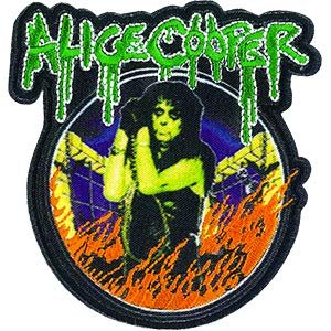 C&D Visionary Alice Cooper AC em Flames Patch, multicolorido