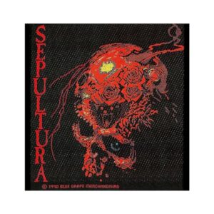 Emblema de caveira Sepultura preto, Preto, One Size (CDs)