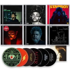 The Weeknd Complete Studio Album CD Collection: Kiss Land / Beauty Behind The Madness / After Hours / Dawn FM / Hurry Up Tomorrow - The Weeknd (CDs)