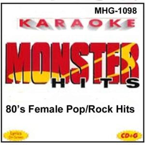 Monster Hits Karaoke 1098 - 80's Female Pop/Rock Hits - Madonna (CDs)