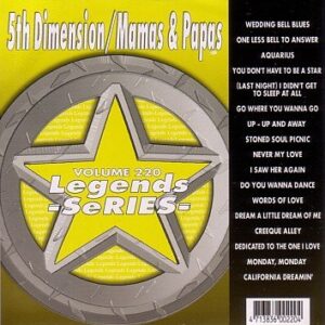 5th Dimension, Mamas & Papas Karaoke Disc - Legends Series CDG - Karaoke (CDs)