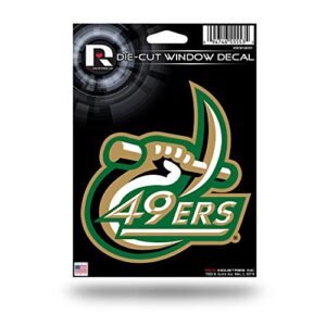 NCAA Rico Industries Adesivo de vinil recortado com matriz, Charlotte 49ers, 12,7 x 17,7 cm (Discos de Vinil)