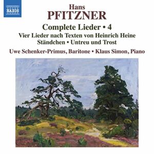 PFITZNER: COMPLETE LIEDER, VOL. 4 - Pfitzner / Schenker-Primus / Simon (CDs)
