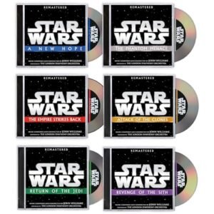 Star Wars - Complete Classic and Prequels Remastered Original Motion Picture Soundtracks CD Collection: A New Hope / Empire Strikes Back / Return Of The Jedi / The Phantom Menace / Attack Of The - Star Wars (CDs)