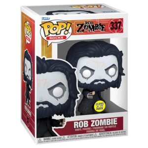 Funko Pop Rocks Rob Zombie (Glow-in-The-Dark) Vinyl Figure Hot Topic Exclusive metal 337 (CDs)