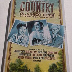 Legends of Country : Classic Hits of the 50's, 60's and 70's (3 CD BOX SET) + Bonus - Johnny Cash (CDs)
