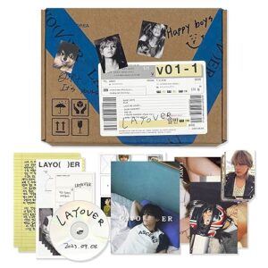 V - [Layover] (2 Ver.) Out Box + Photobook A + Photobook B + Lyric Book + Postcards + CD + Photocards + Checklist + Poster + Letter + 2 Extra Photocards - V (CDs)