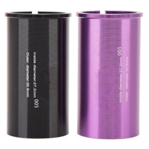 Adaptador de tubo postagem do assento Shim Aluminium Alumany CNC Milined CD Ciclo de textura Ciclo de assento Reduzindo a manga para montanha Bike Road 2 pacote (27.2-30,8mm) (CDs)