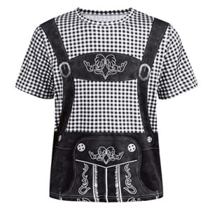 GRAJTCIN Camiseta masculina de manga curta com fantasia Oktoberfest da Baviera, Preto, XXG (Cervejas)