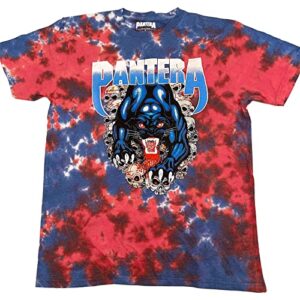 Pantera Camiseta logotipo banda Panther oficial unissex lavagem azul tamanho XGG (CDs)
