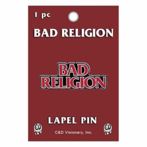 Broche de lapela de metal com logotipo Bad Religion (CDs)