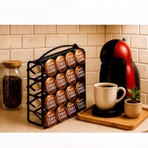 Suporte Porta 32 Cápsulas de Café - (Preto) (Café)