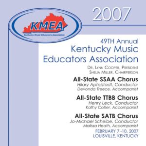 Kentucky Music Educators Association 2007: All-State SSAA,TTBB and SATB Choruses - All-State SSAA (CDs)