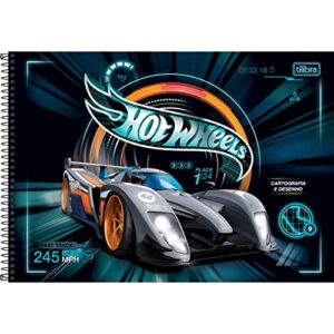 Caderno Cartografia C/D 80 Folhas Milimetrado Hot Wheels Tilibra (CDs)