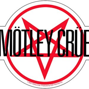 C&D Visionary Adesivo com logotipo Motley Crue Star, multicolorido (CDs)