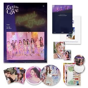 TWICE 10th Mini Album - Taste of Love [ Fallen Ver. ] Photobook + CD-R + Booklet + Lenticular + Tasting Card + Coaster + Photocard - TWICE (CDs)