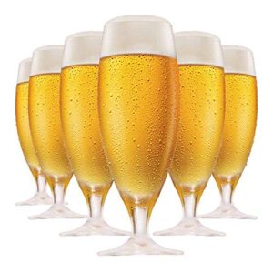 Ruvolo, Jogo de Taça Pils, Taça de Cristal para Cerveja 6 pcs, 380ml (Cervejas)
