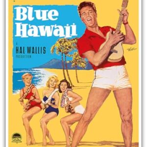 Elvis Presley in Blue Hawaii - Vintage Film Movie Poster by Rolf Goetze c.1961 - Master Art Print 10in x 14in (Discos de Vinil)