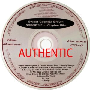 SGB0020 (Karaoke CD&G) - Artist / Eric Clapton (CDs)