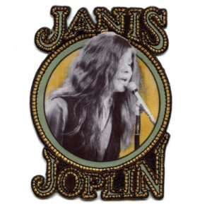 Janis Joplin Nouveau Letters Patch Legend Rock Artist Sublimado bordado a ferro (CDs)