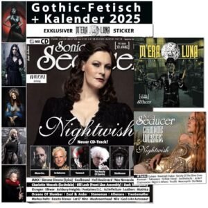 Sonic Seducer 09/2024: + Gothic Fetisch Kalender 2025 + M'era Luna Sticker + CD: Nightwish (+ neuer Track!)+ In Extremo + Mono Inc. + Nick Cave + ... Wessels (Ex-Delain) + Simone Simons (Epica) (CDs)