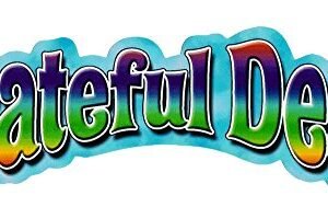 Grateful Dead - Logotipo do arco-iris - Decalque adesivo de vinil recortado (Discos de Vinil)
