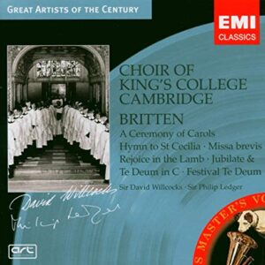 Choir of King's College Cambridge: Britten: A Ceremony of Carols - King's College Choir Cambridge (CDs)
